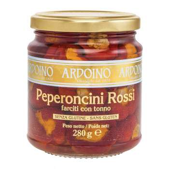 Peperoncini (petits piments ronds) italiens farcis au thon Ardoino
