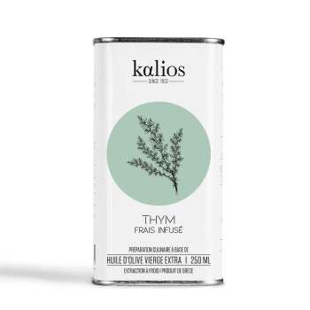 Huile d'olive vierge extra infusée au thym Kalios