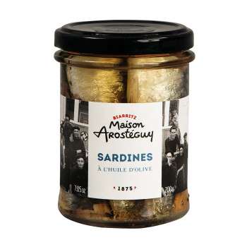 Sardines debout à l'huile d'olive Maison Arostéguy