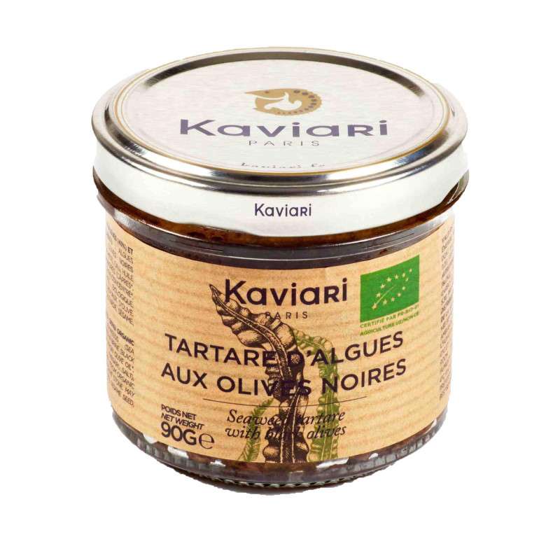 Tartare d'algues aux olives noires Kaviari