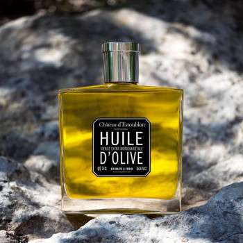 Huile d'olive flacon couture Estoublon