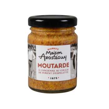 Moutarde à l'ancienne au piment d'Espelette Maison Arosteguy